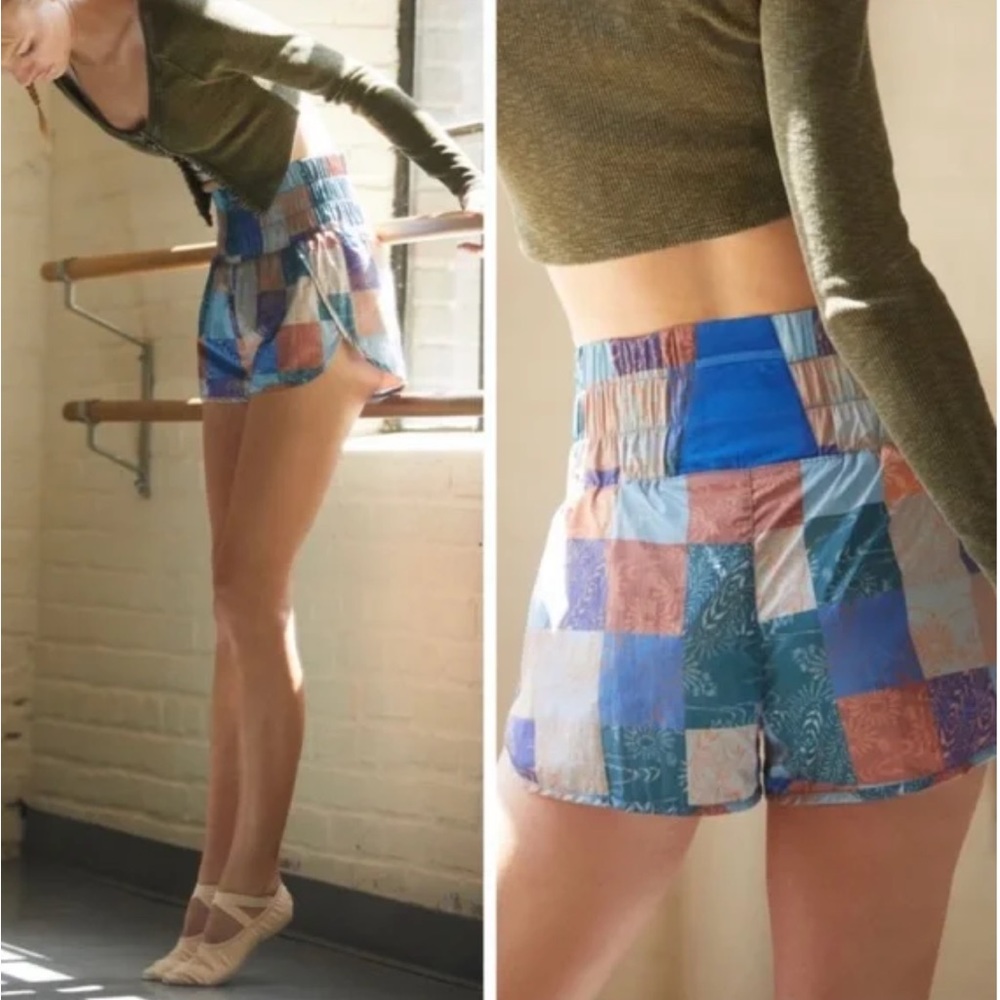 FP Movement The Way Home Shorts in Cobalt Combo